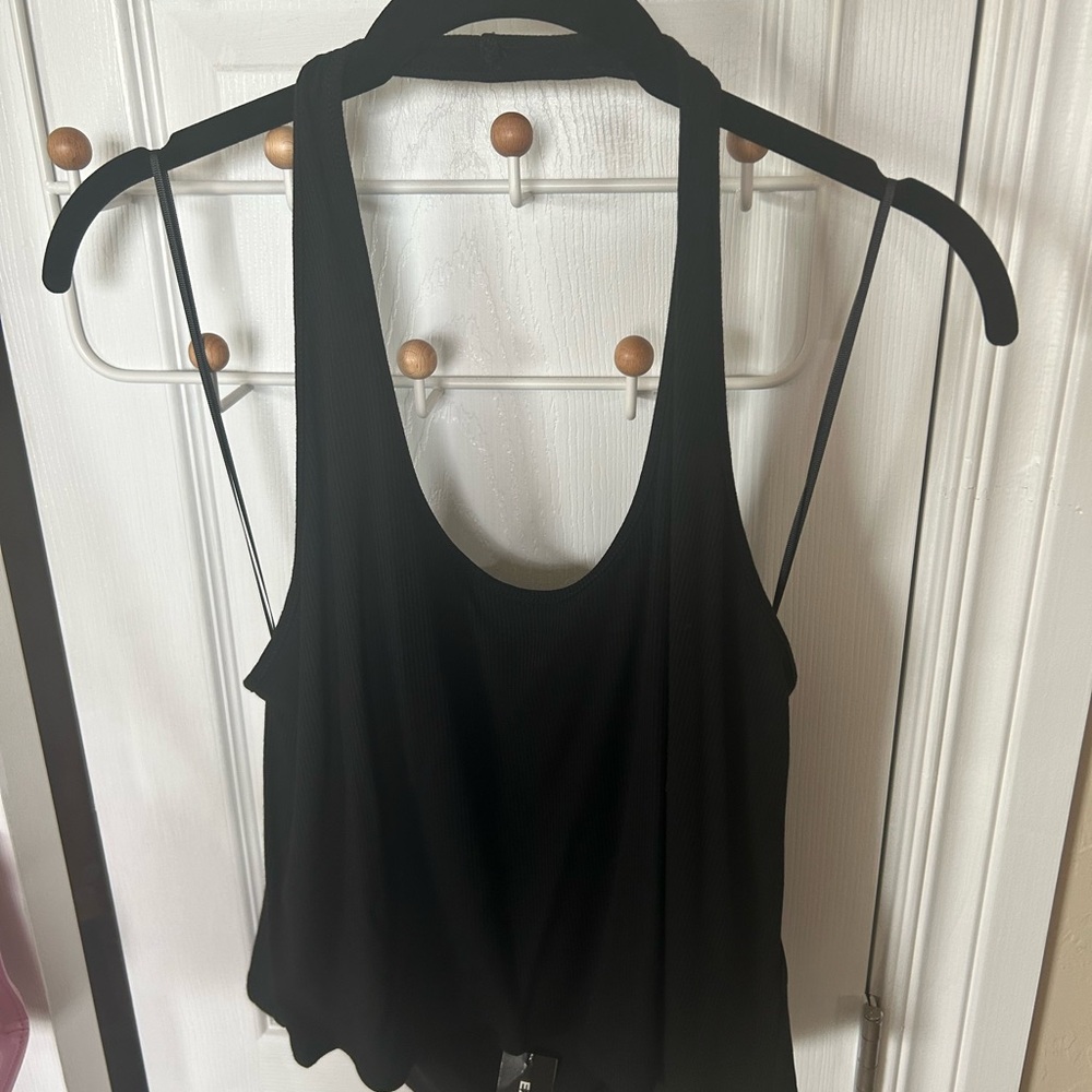 Express NWT Black Halter Neck Women's Top
